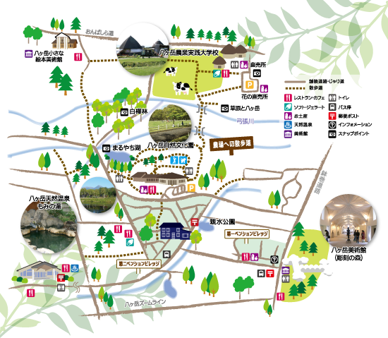 ペンションビレッジ周辺マップ